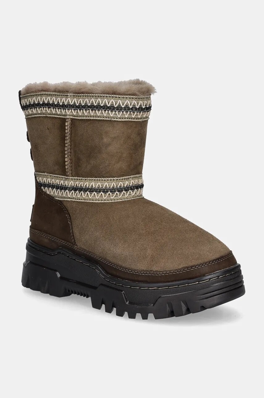 Snehule UGG Classic Mini Trailgazer hnedá farba, 1158322-HCK