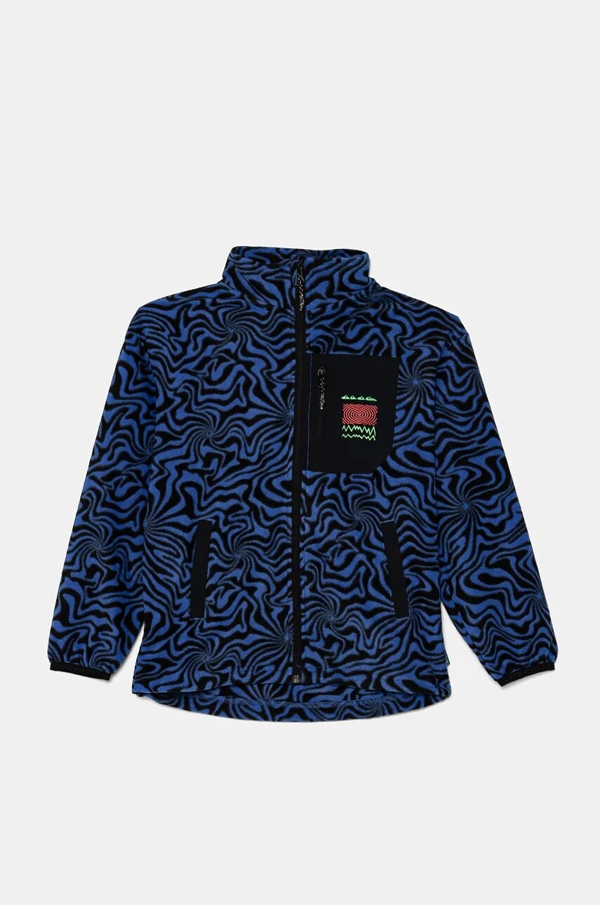 Detská fleecová mikina Quiksilver ICE FIELDS FZ vzorovaná, EQBFT03907