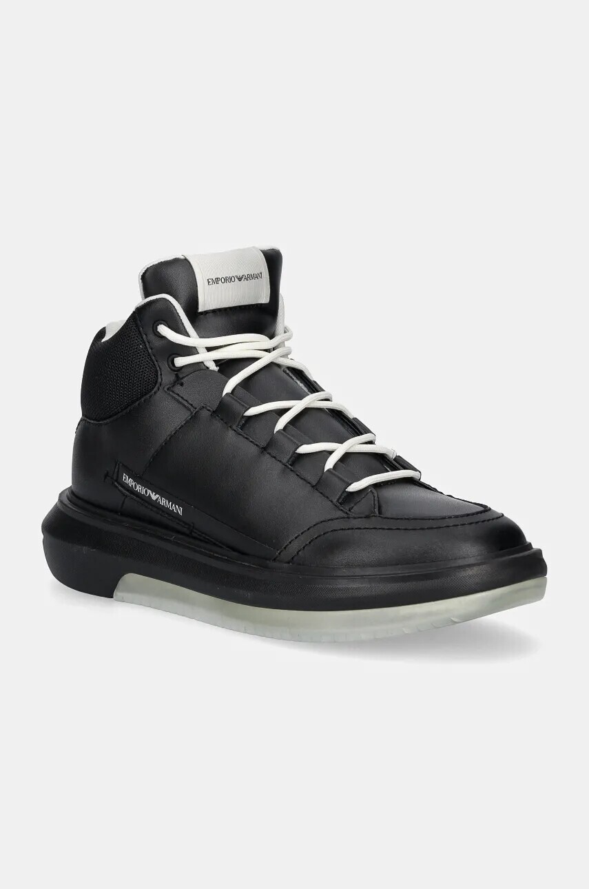 Topánky Emporio Armani pánske, čierna farba, X4Z135 XR201 K001