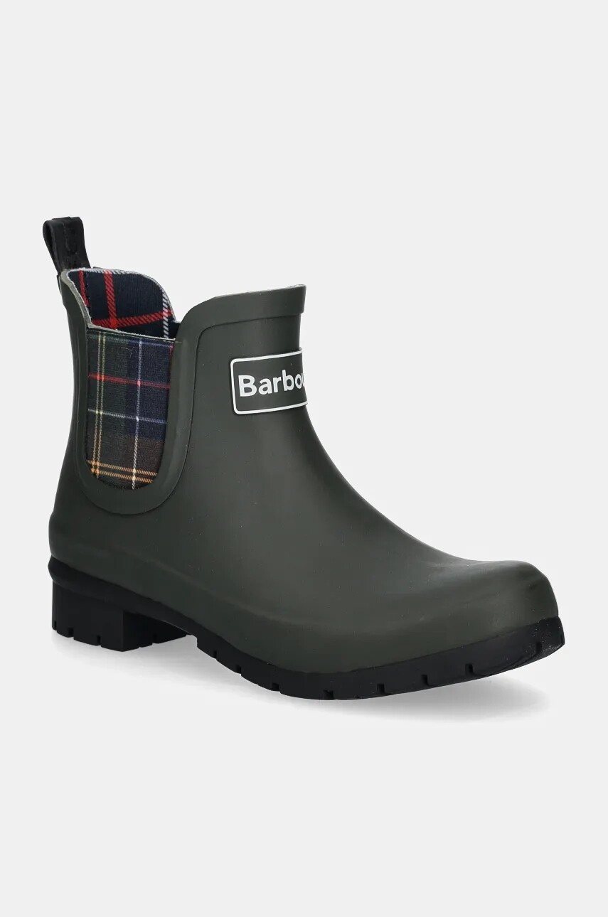 Gumáky Barbour Kingham dámske, zelená farba, LRF0088OL11