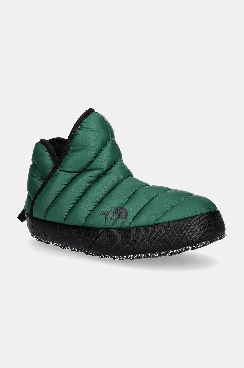 Papuče The North Face Thermoball Traction Bootie zelená farba, NF0A331HS9W1