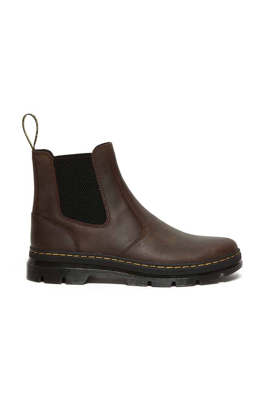 Topánky chelsea Dr. Martens Embury pánske, hnedá farba, DM25978207