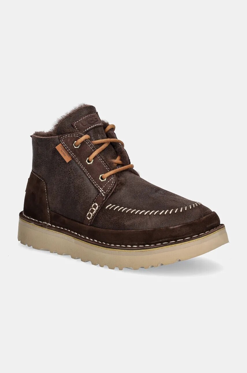 Nubukové topánky UGG Neumel Crafted Regenerate hnedá farba, 1144016-BCDR