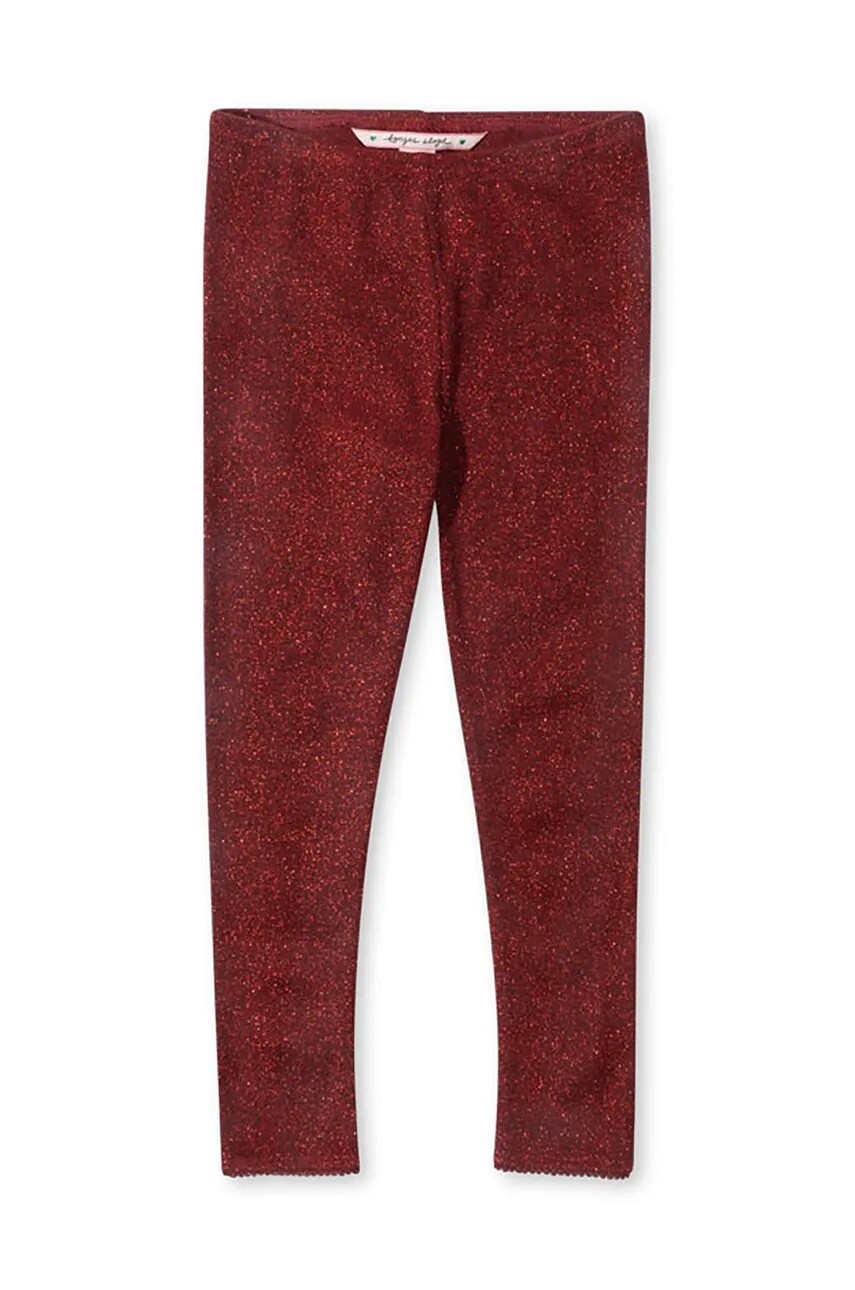 Detské legíny Konges Sløjd ROLI PANTS červená farba, jednofarebné, KS102091
