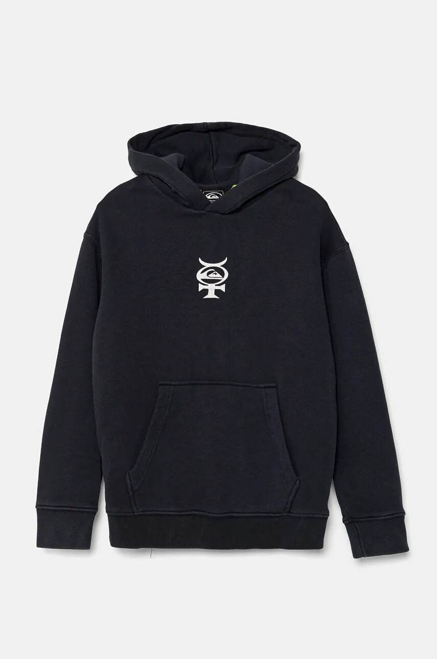 Detská mikina Quiksilver MERCURY HOODIE tmavomodrá farba, s kapucňou, s potlačou, AQBFT03112