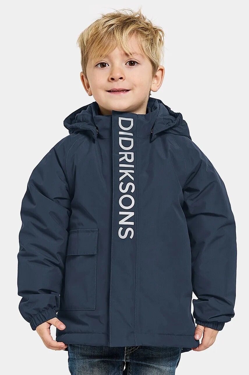 Detská bunda Didriksons TALVI KIDS JKT tmavomodrá farba, 505474