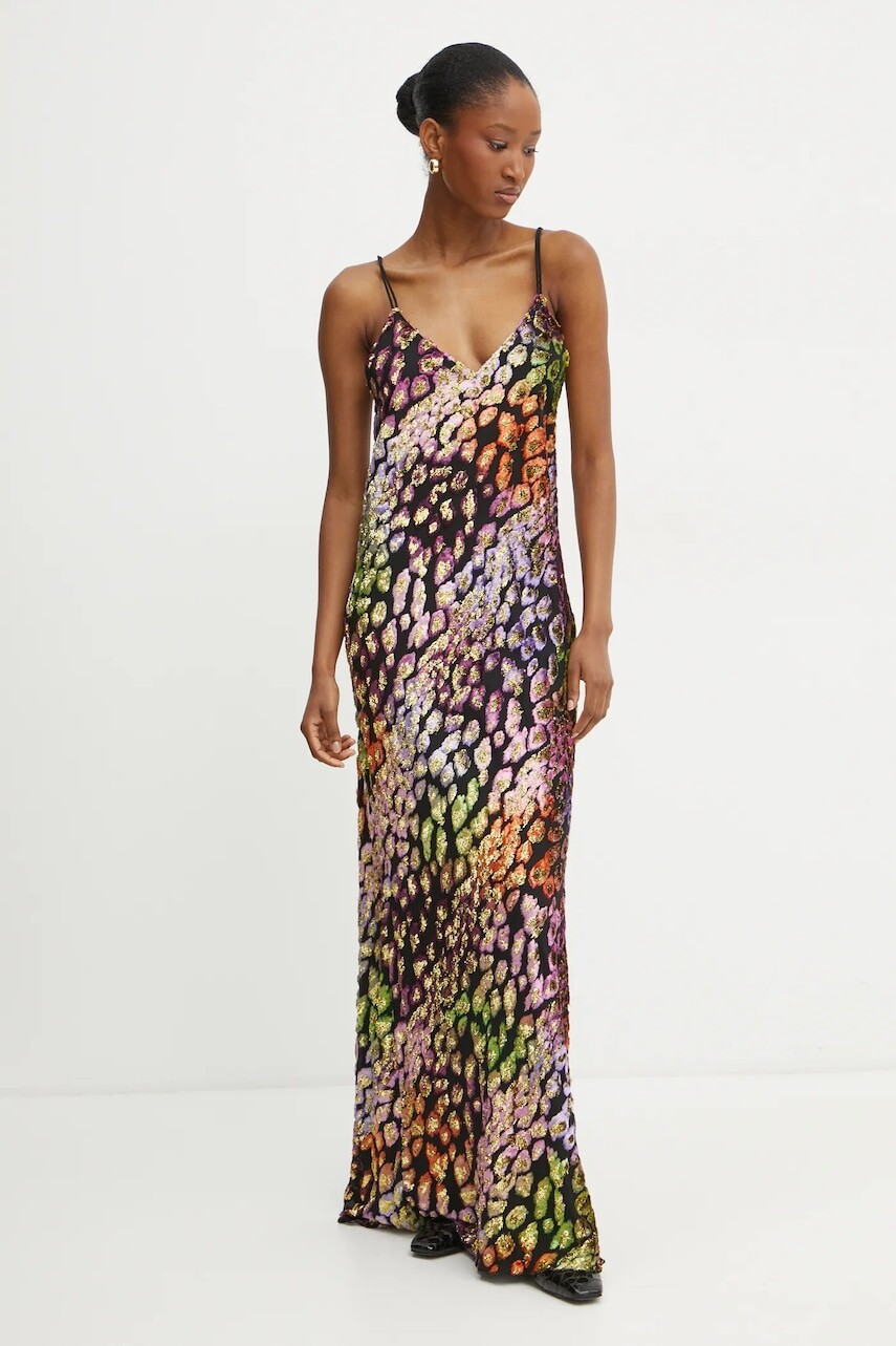 Šaty Forte Forte čierna farba, maxi, rovný strih, 13269_my dress