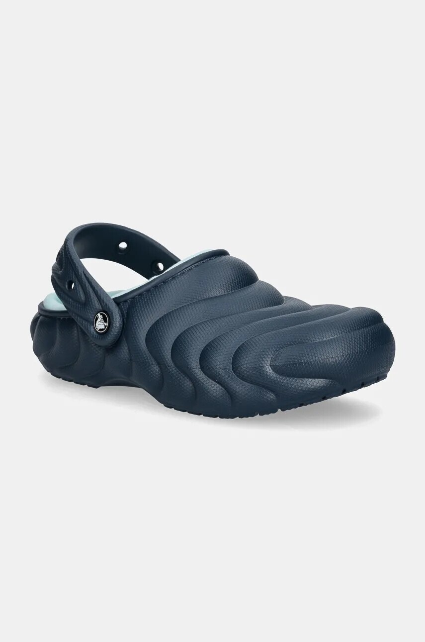 Šľapky Crocs Classic Lined Overpuff Clog tmavomodrá farba, 210059