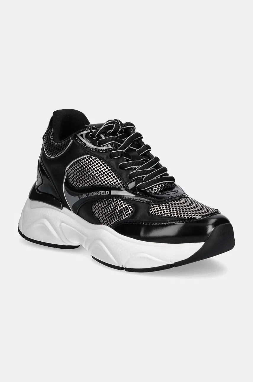 Tenisky Karl Lagerfeld KOMET WEDGE čierna farba, KL65724