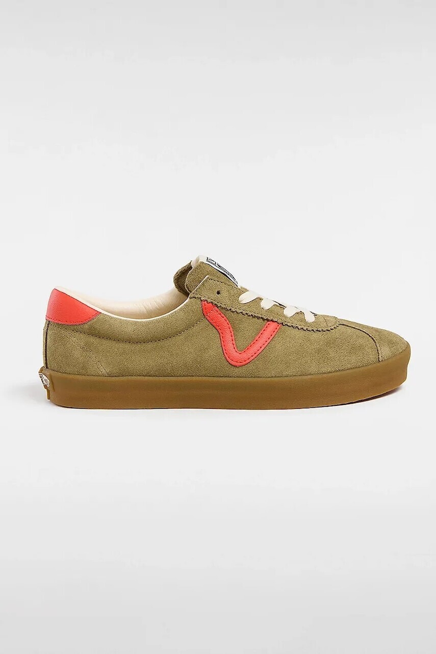 Semišové tenisky Vans Sport Low zelená farba, VN000CTDBIS1
