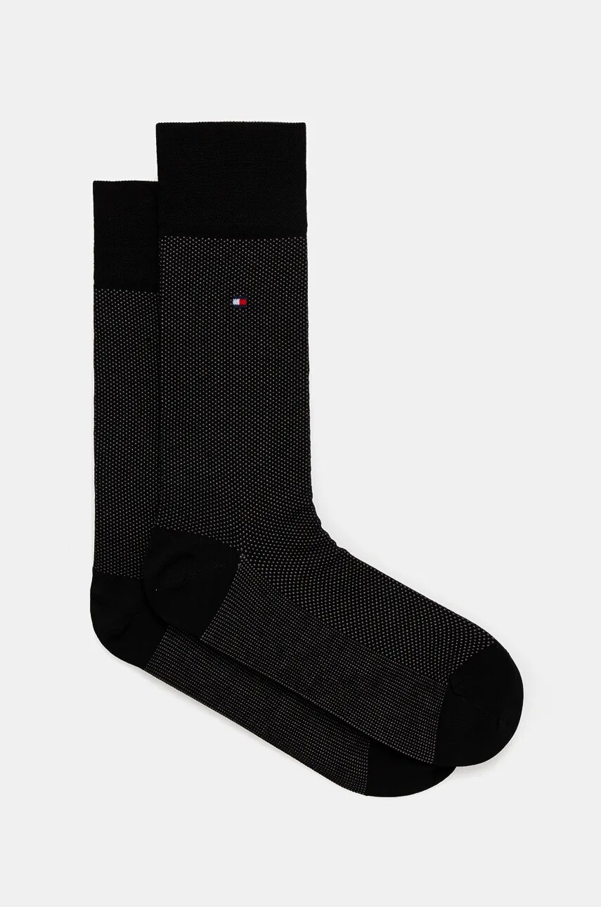 Ponožky Tommy Hilfiger pánske, čierna farba, 701229684