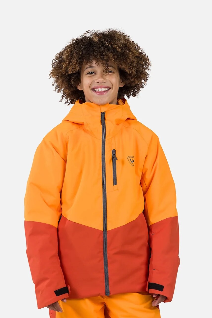 Detská bunda Rossignol WISPILE oranžová farba, RLNYJ02