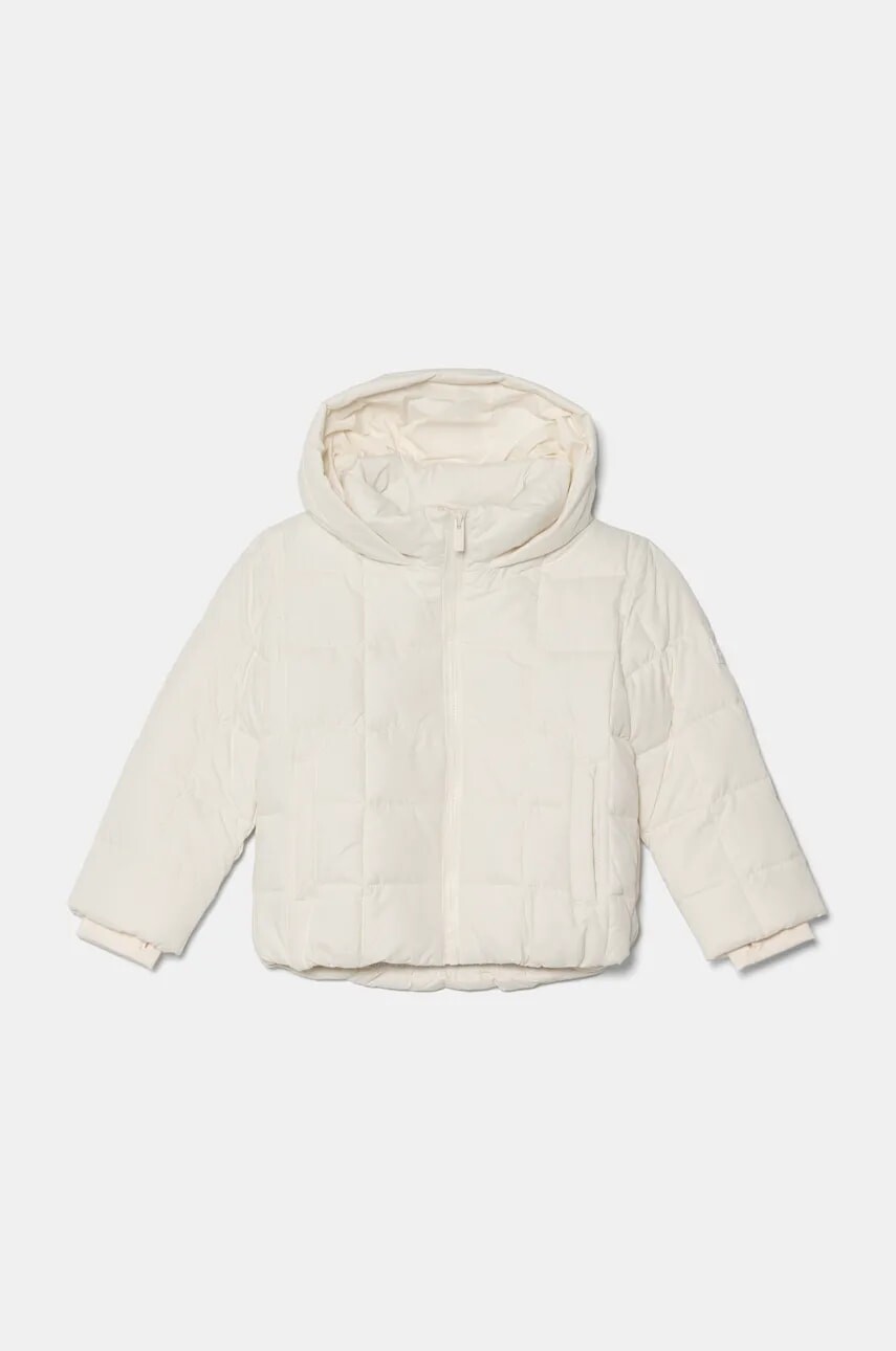 Detská bunda Abercrombie & Fitch béžová farba, KI244-4010