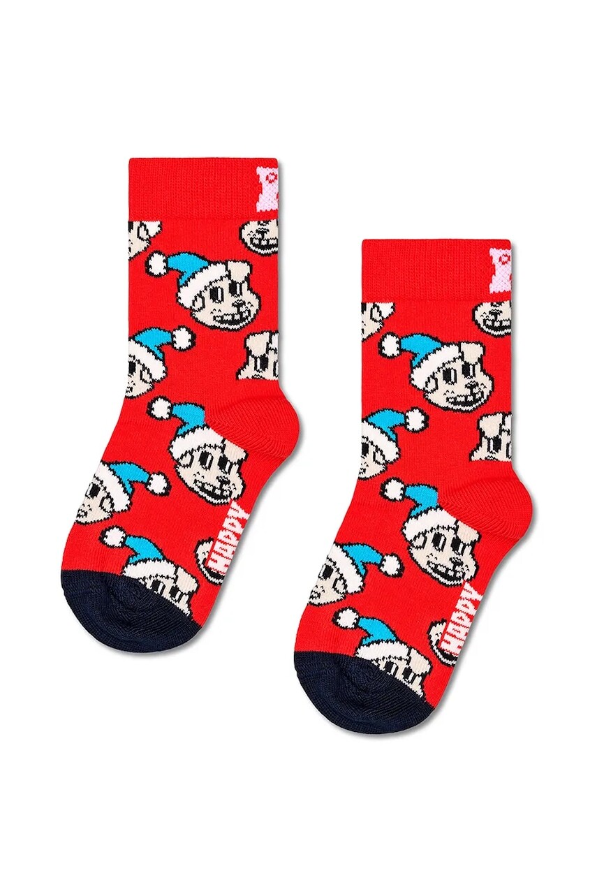 Detské ponožky Happy Socks Kids Holiday Doggo Sock oranžová farba, P001691