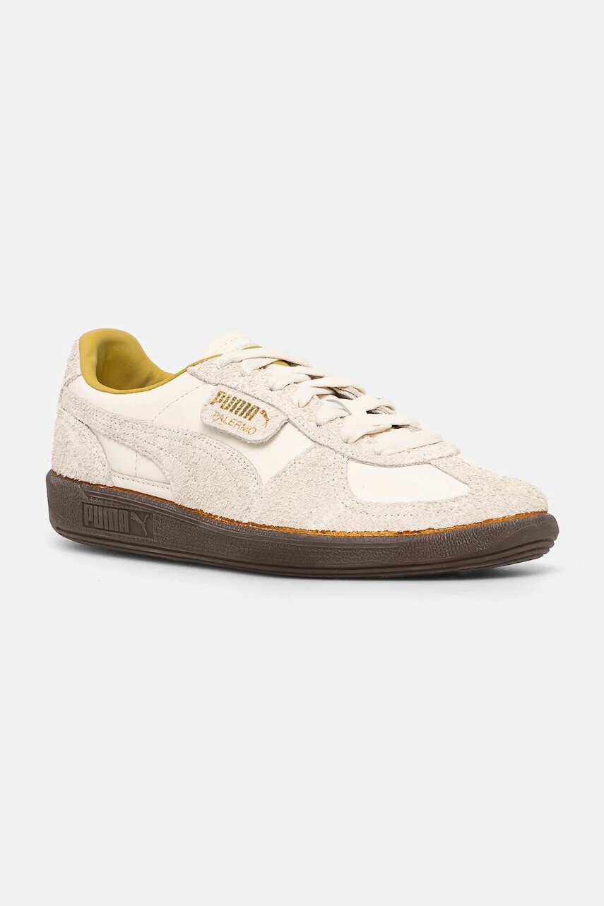 Semišové tenisky Puma Palermo The NeverWorn IV béžová farba, 399656