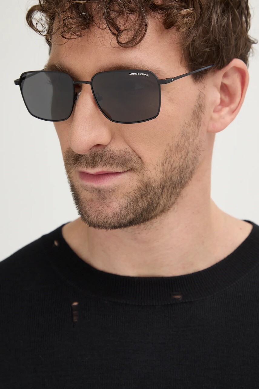 Slnečné okuliare Armani Exchange pánske, čierna farba, 0AX2053S