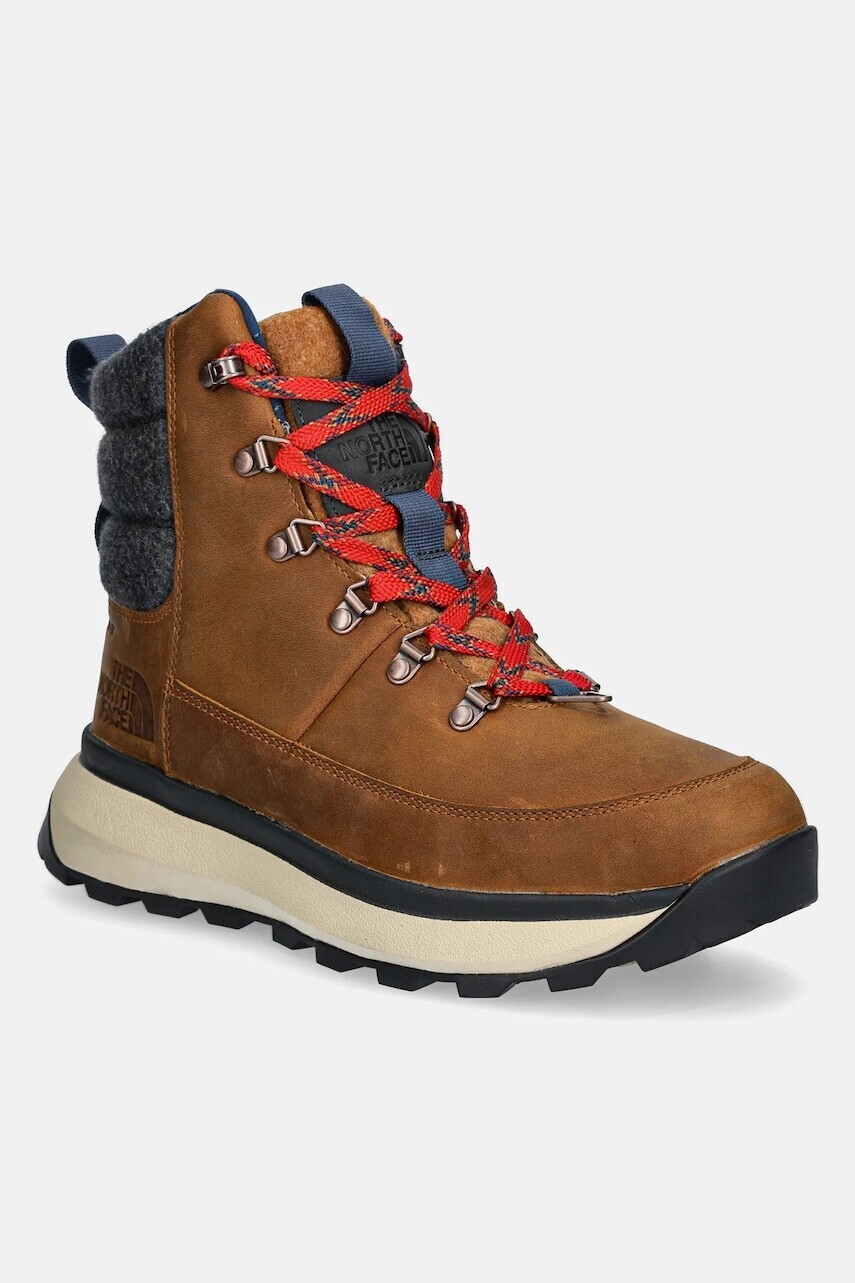 Snehule The North Face Bergen Leather hnedá farba, NF0A8A9M8O11
