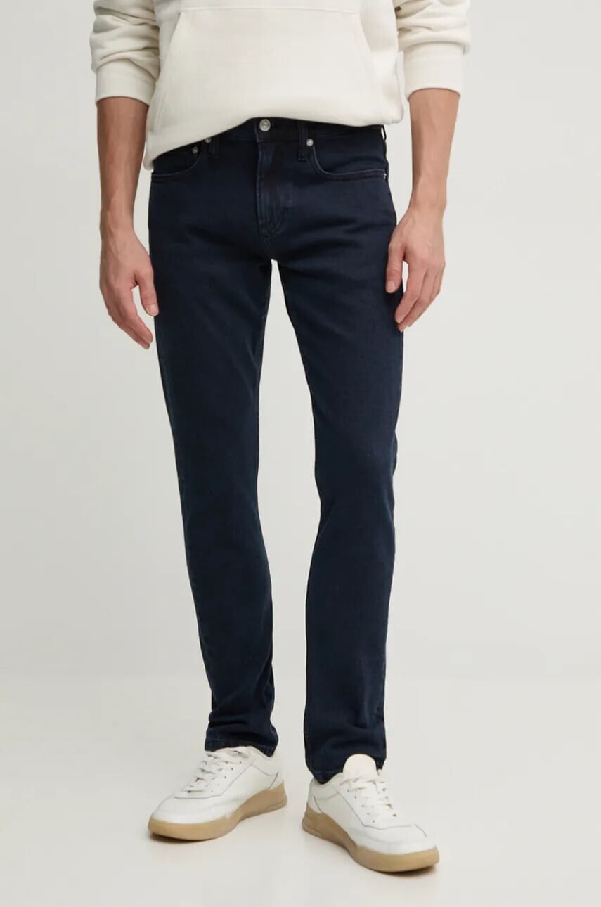 Rifle Calvin Klein Jeans pánske, tmavomodrá farba, J30J325975