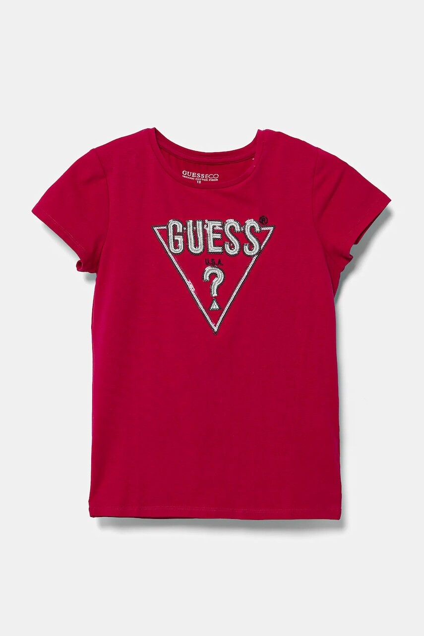 Detské tričko Guess ružová farba, J4BI33 J1314