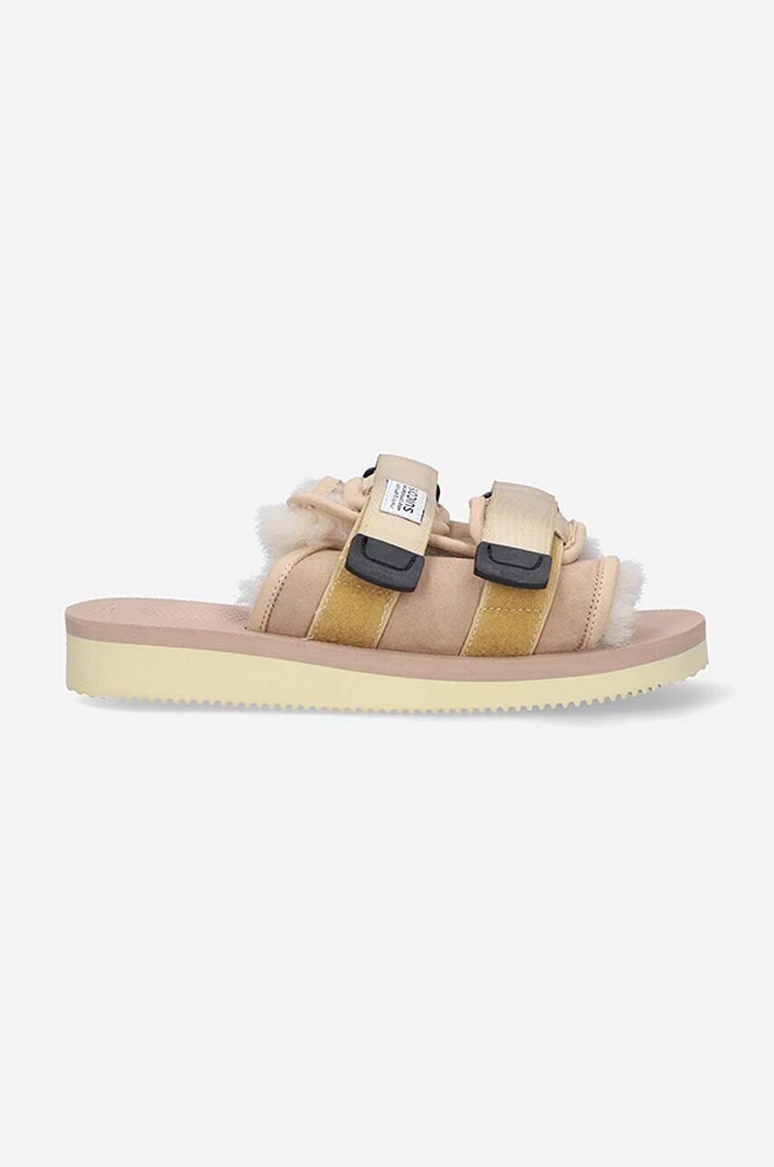 Šlapky Suicoke MOTO.M2AB.BEIGE-BEIGE, dámske, béžová farba