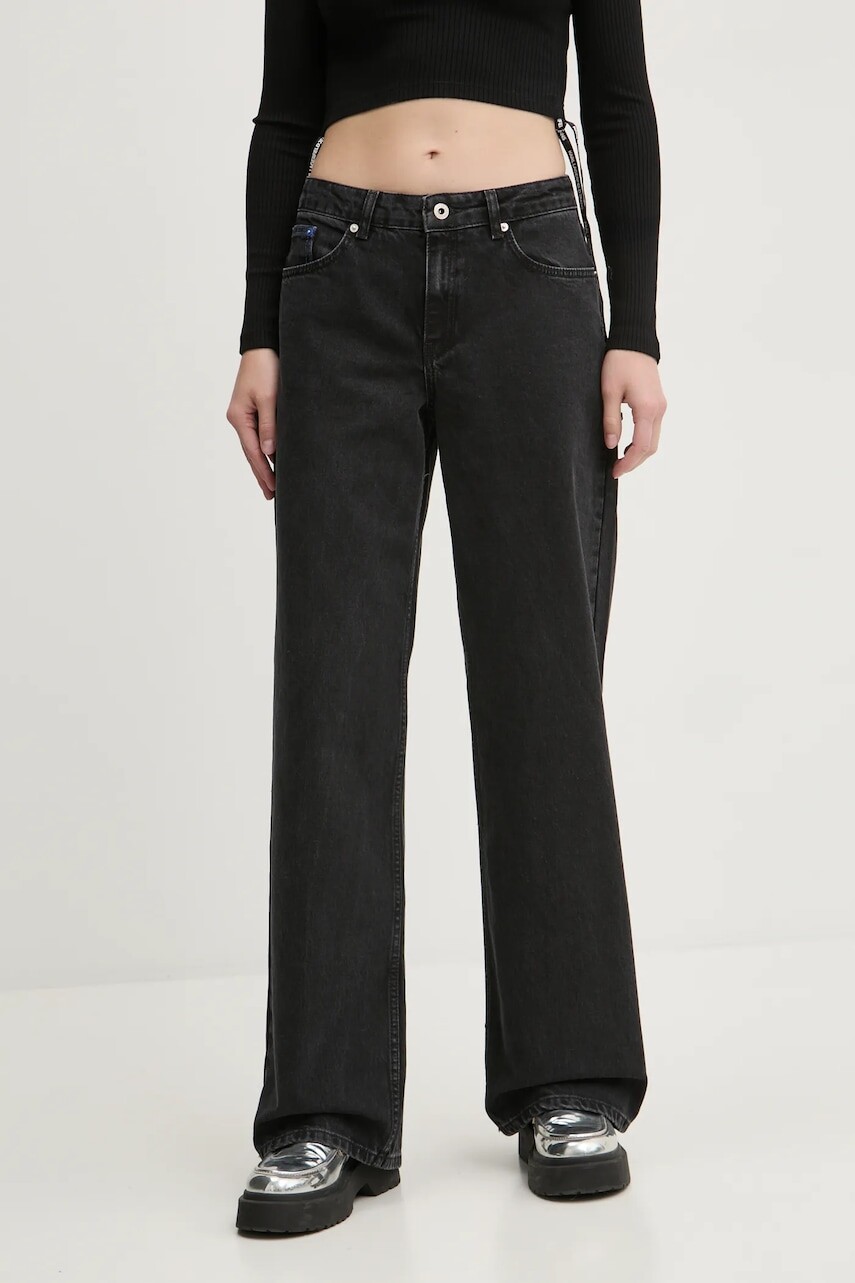 Rifle Karl Lagerfeld Jeans dámske, stredne vysoký pás, A1W10033