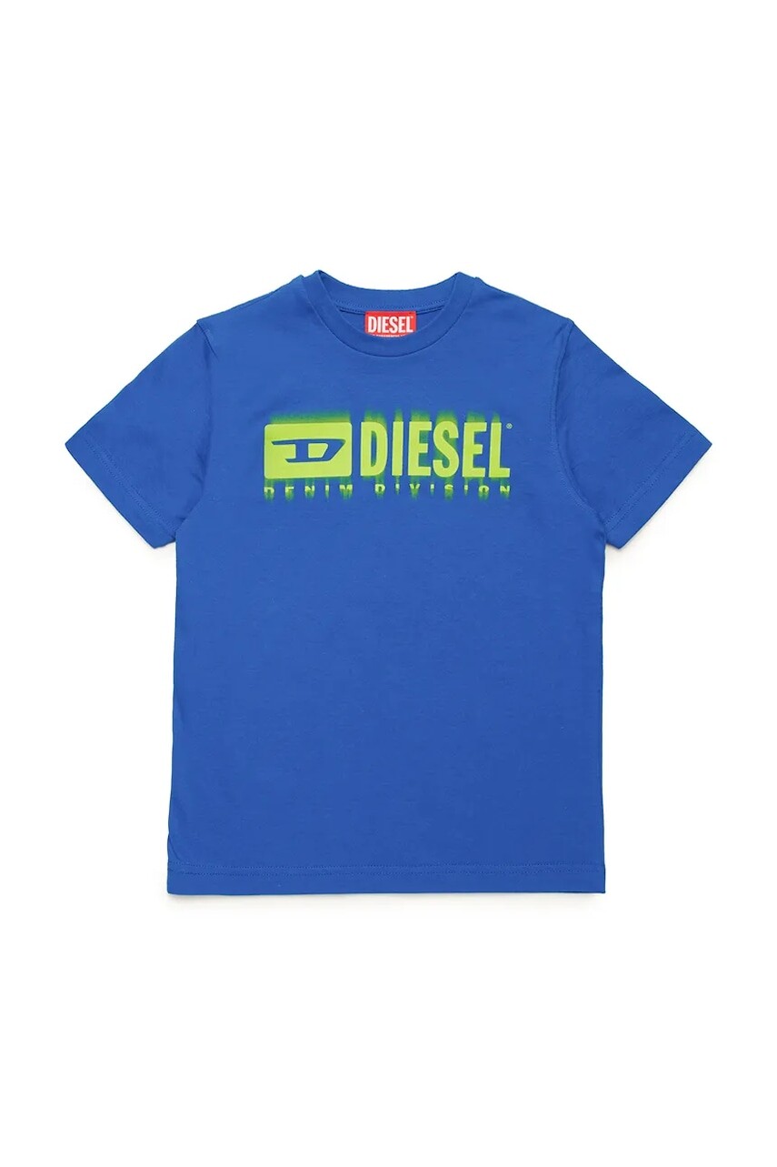 Detské bavlnené tričko Diesel TDIEGORL6 T-SHIRT s potlačou, J02033