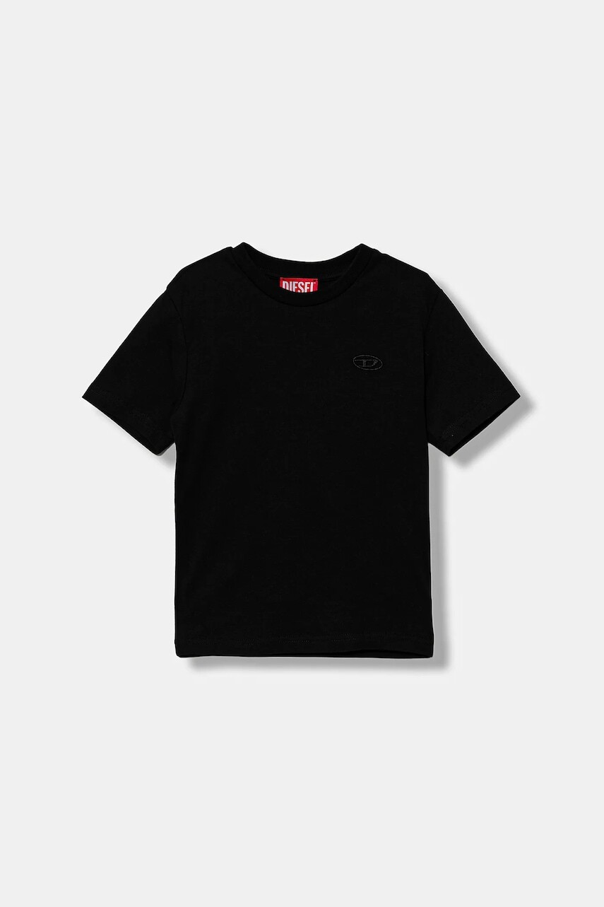 Detské bavlnené tričko Diesel TBOGGYMEGOVALD OVER T-SHIRT biela farba, s potlačou, J02276