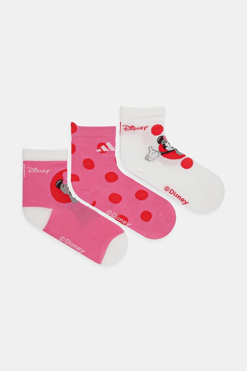 Ponožky adidas Performance 3-pak ružová farba, JH3267