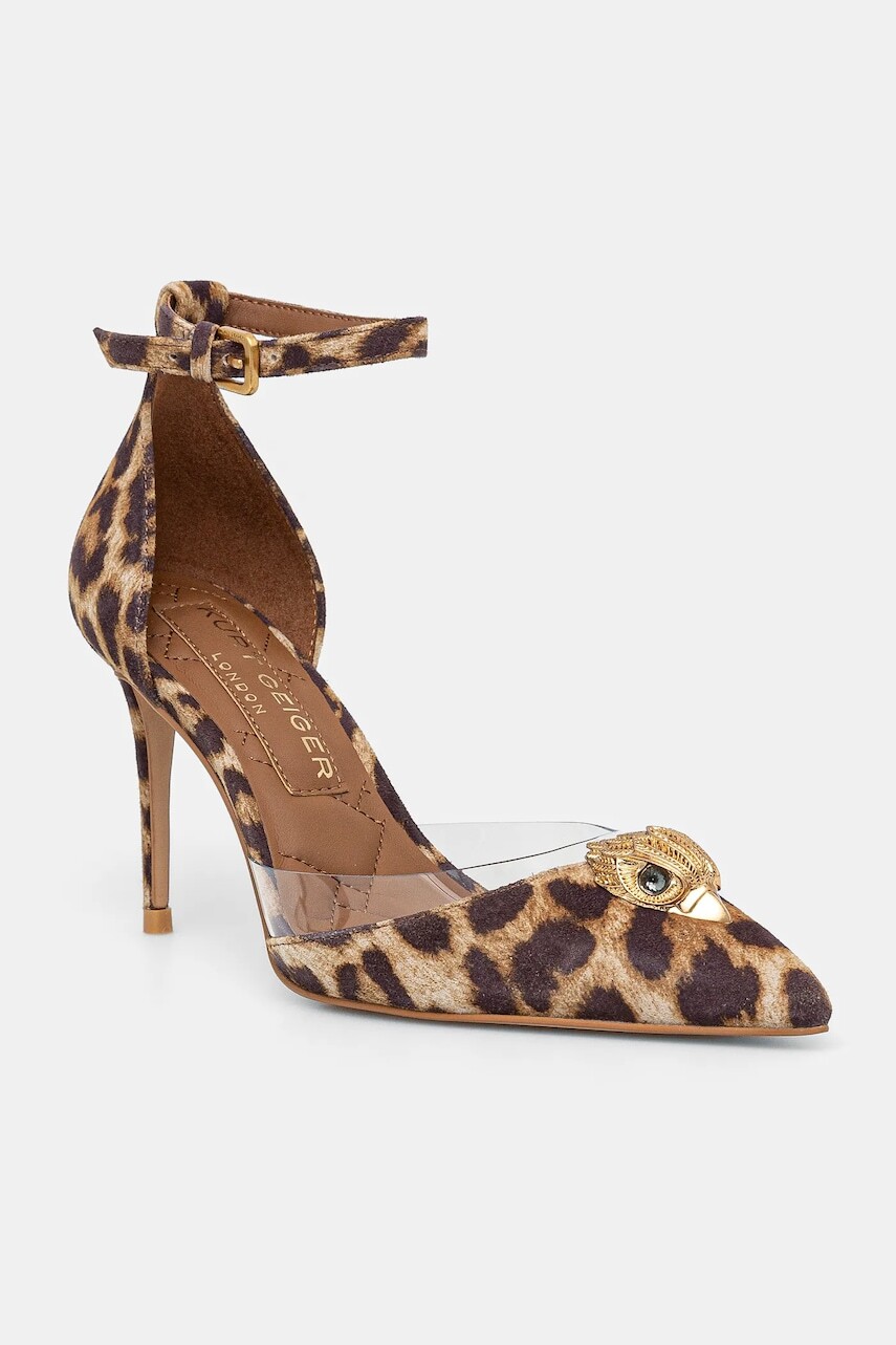 Lodičky Kurt Geiger London Belgravia Vinyl High béžová farba, 3955739999