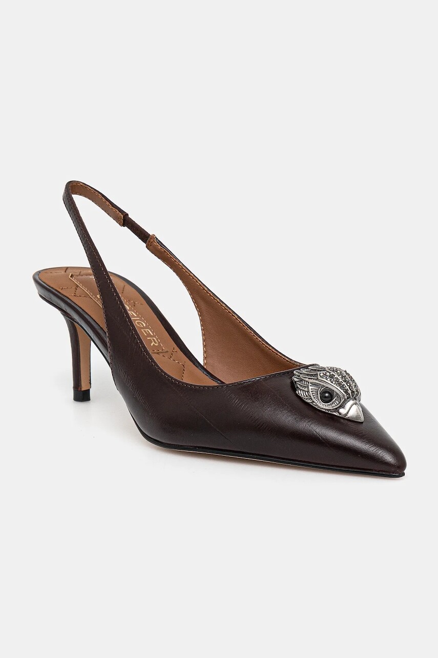 Lodičky Kurt Geiger London Belgravia Sling Back hnedá farba, 9786930119