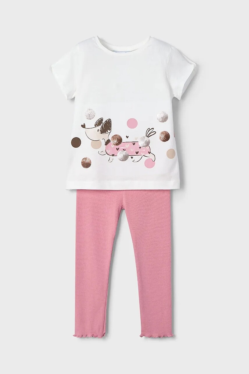 Detská bavlnená súprava Mayoral ružová farba, 3706