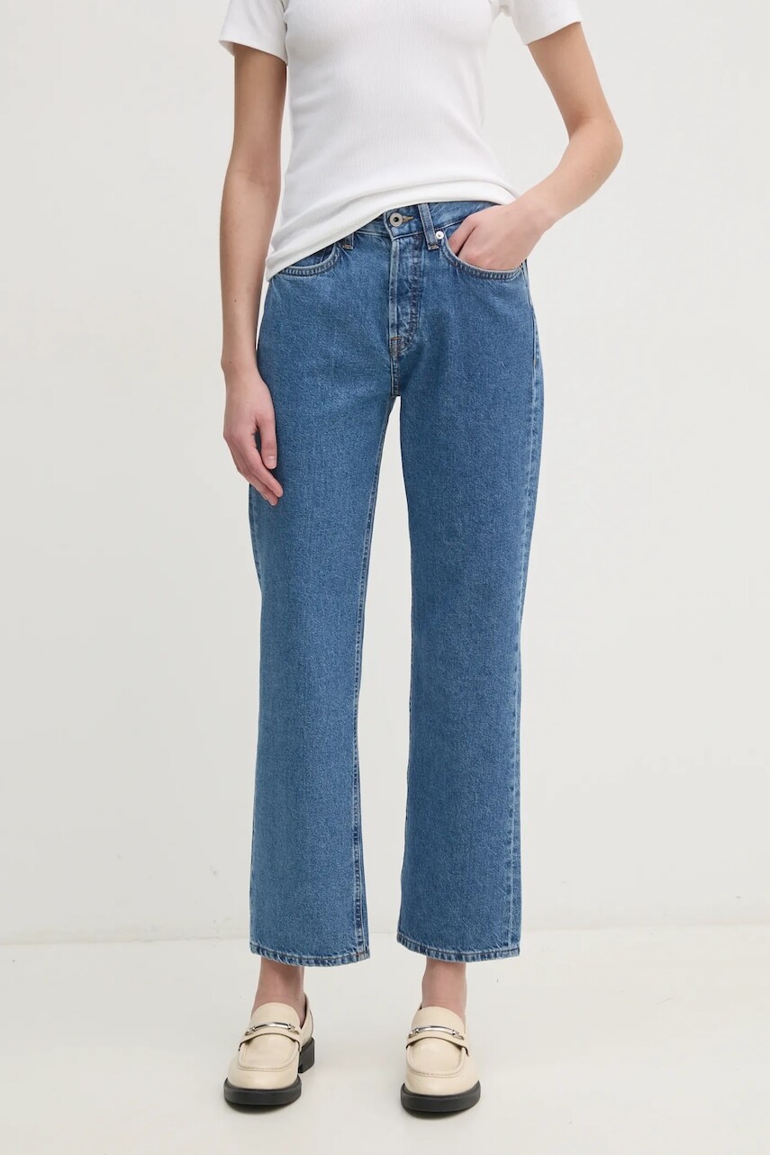 Rifle Pepe Jeans STRAIGHT JEANS HW ROBYN dámske, vysoký pás, PL204901IB7