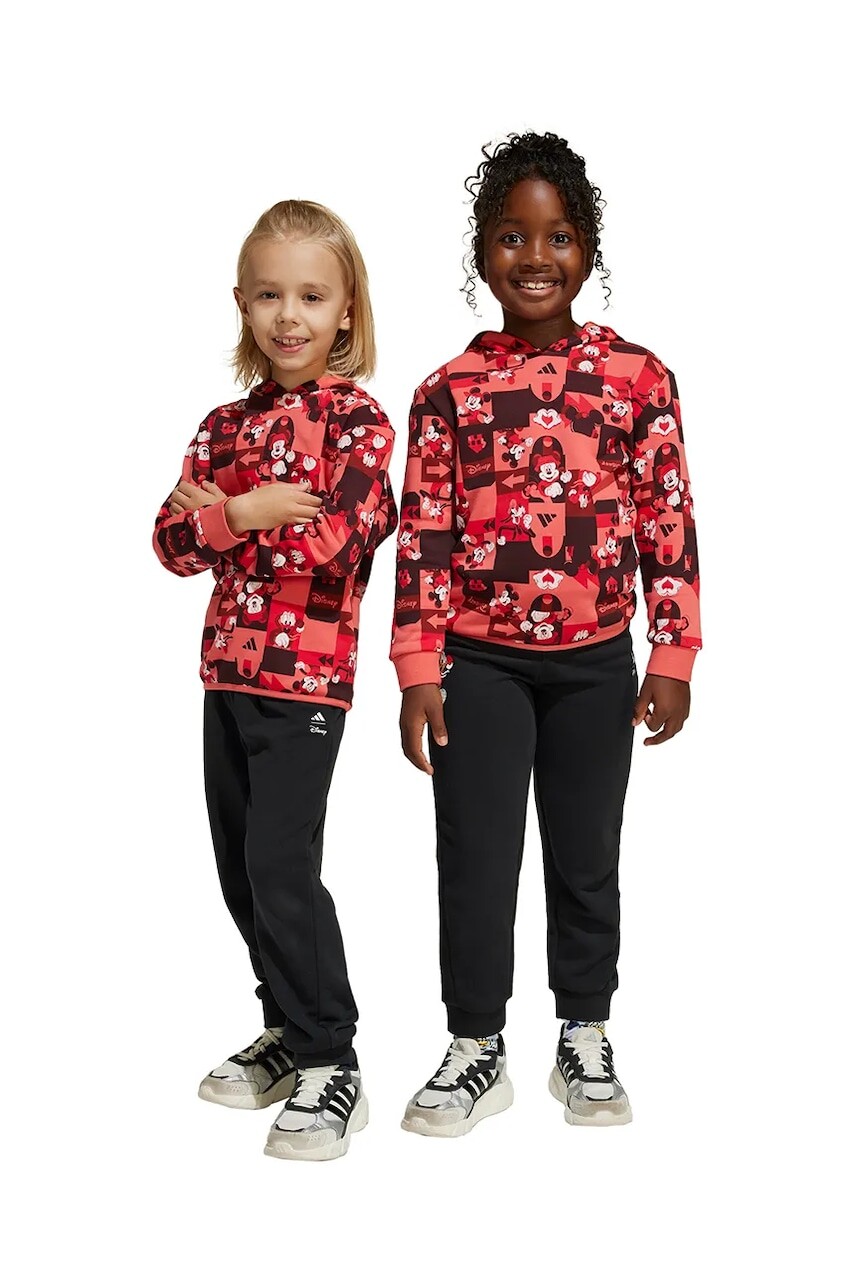Detská tepláková súprava adidas červená farba, JF3641