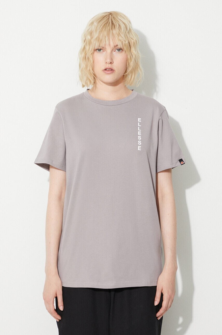 Bavlnené tričko Ellesse SGR17777-GREY, šedá farba