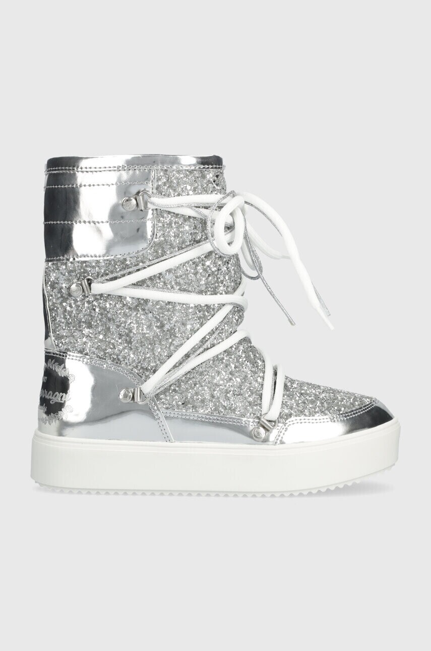 Snehule Chiara Ferragni 0 strieborná farba, CF3257_004