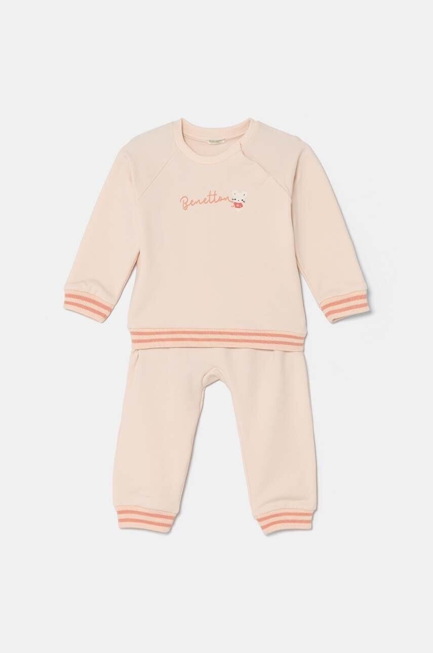 Tepláková súprava pre bábätká United Colors of Benetton oranžová farba, 32KNAK00Q