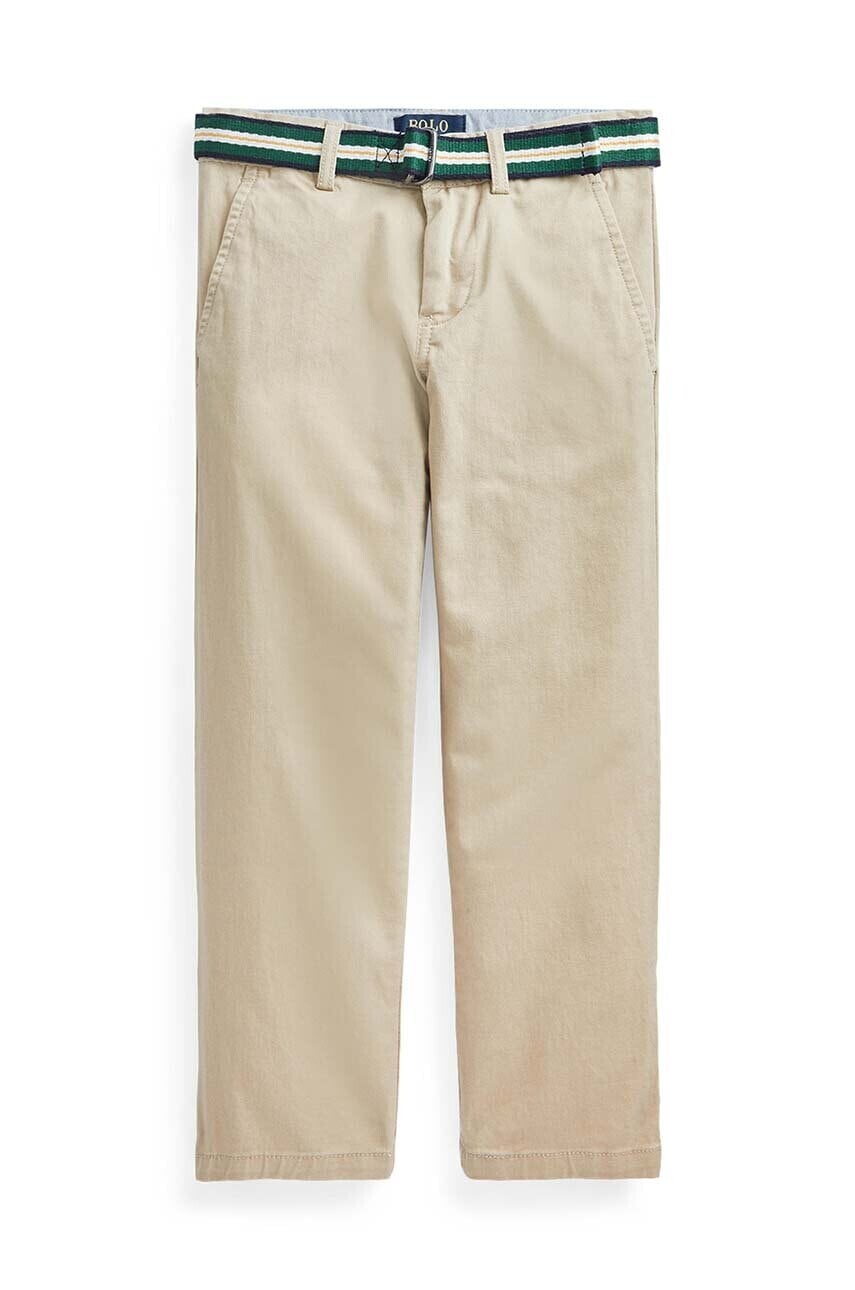 Detské nohavice Polo Ralph Lauren béžová farba, jednofarebné, 322855394002
