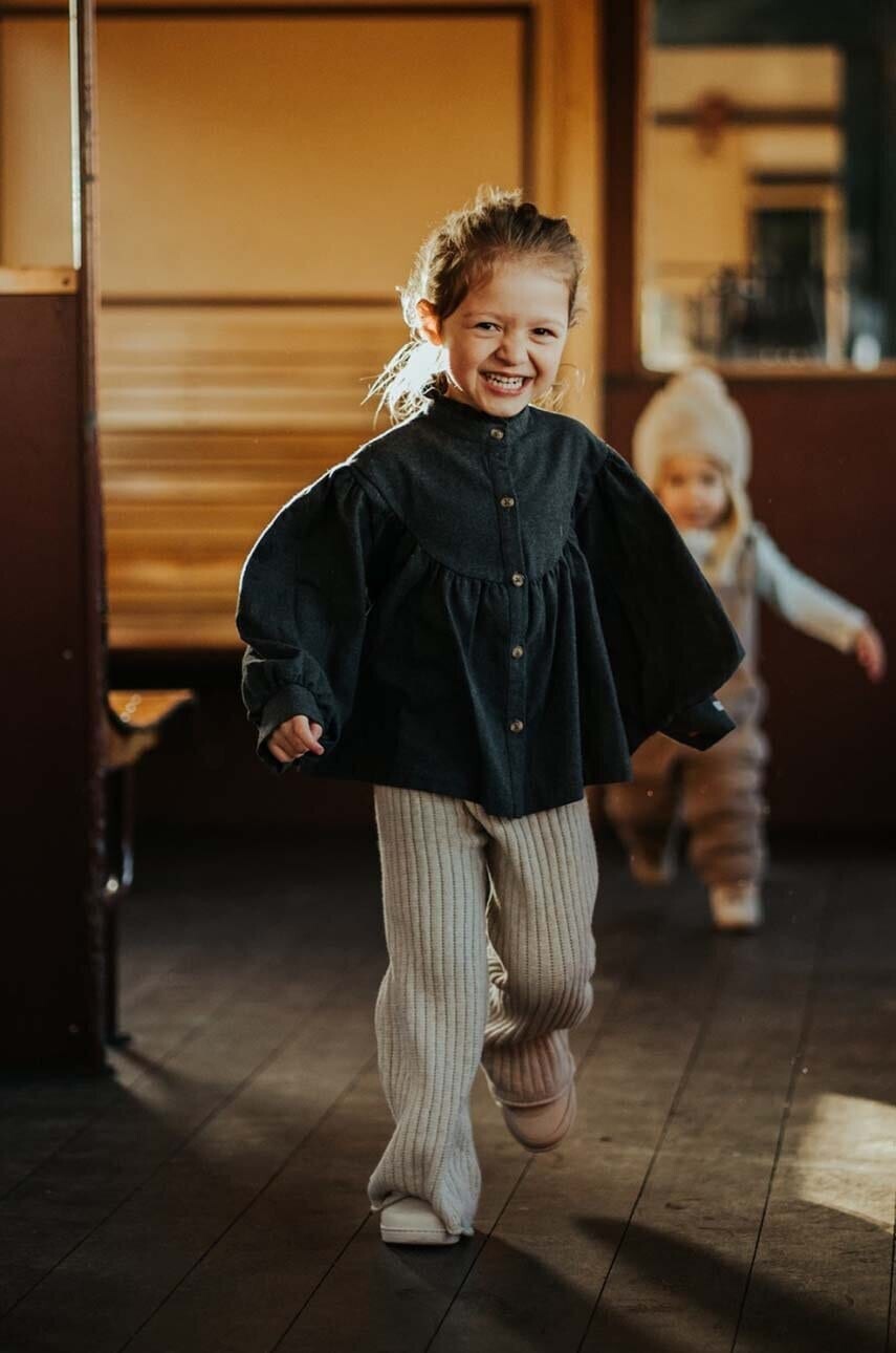 Detské legíny Donsje Nienis Trousers béžová farba, jednofarebné, 4087900