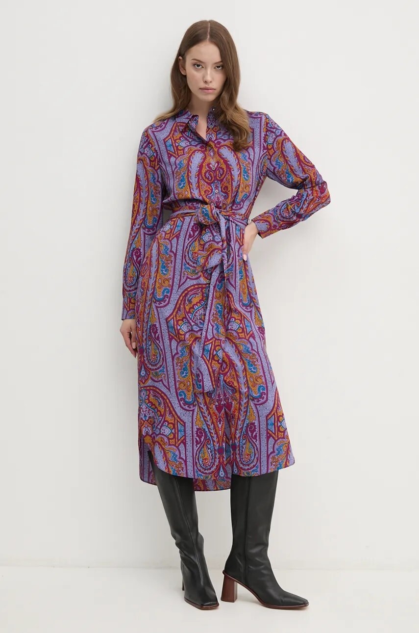 Šaty Lauren Ralph Lauren midi, rovný strih, 200940182