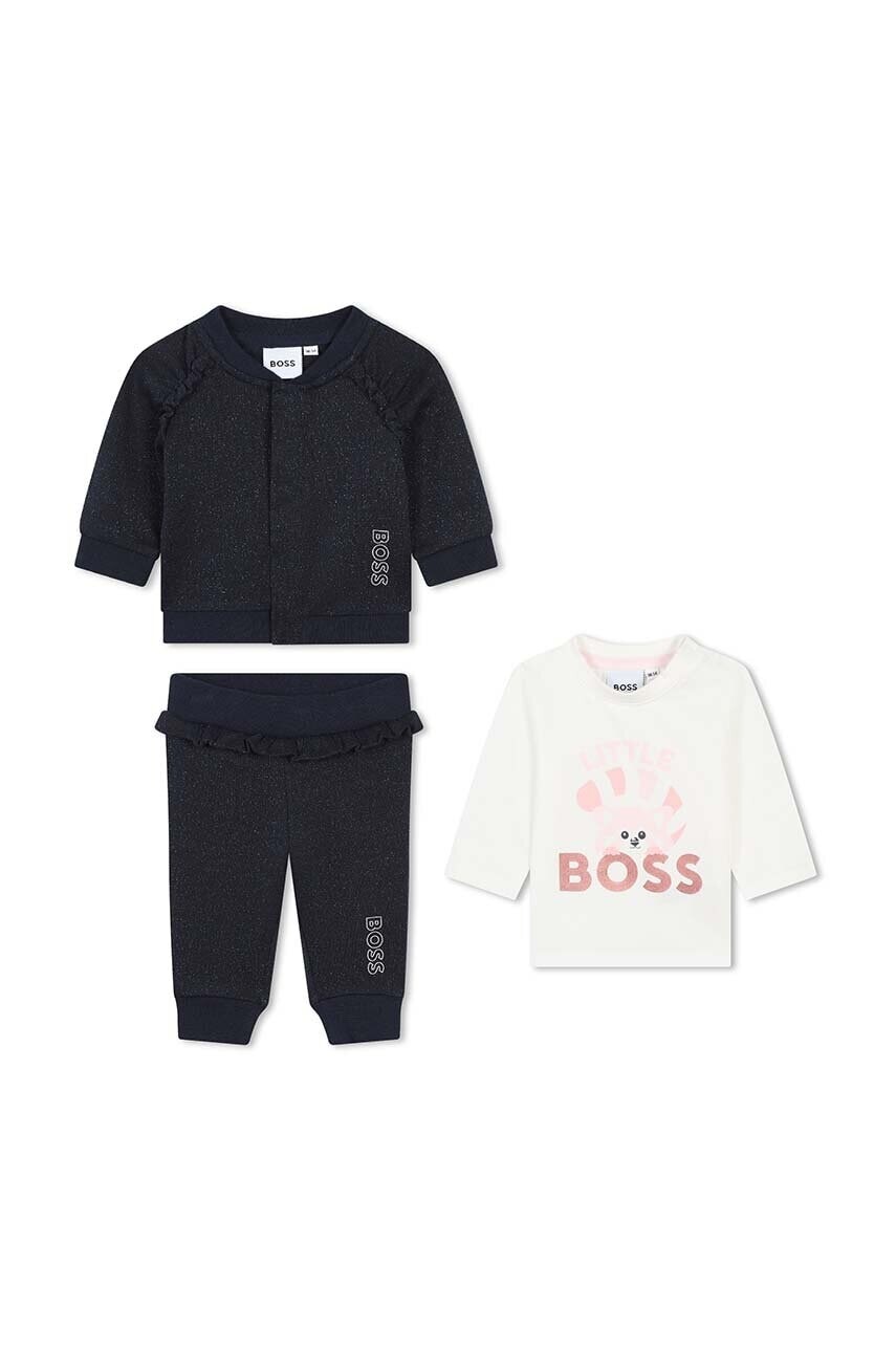 Sada pre bábätká BOSS tmavomodrá farba, J51090