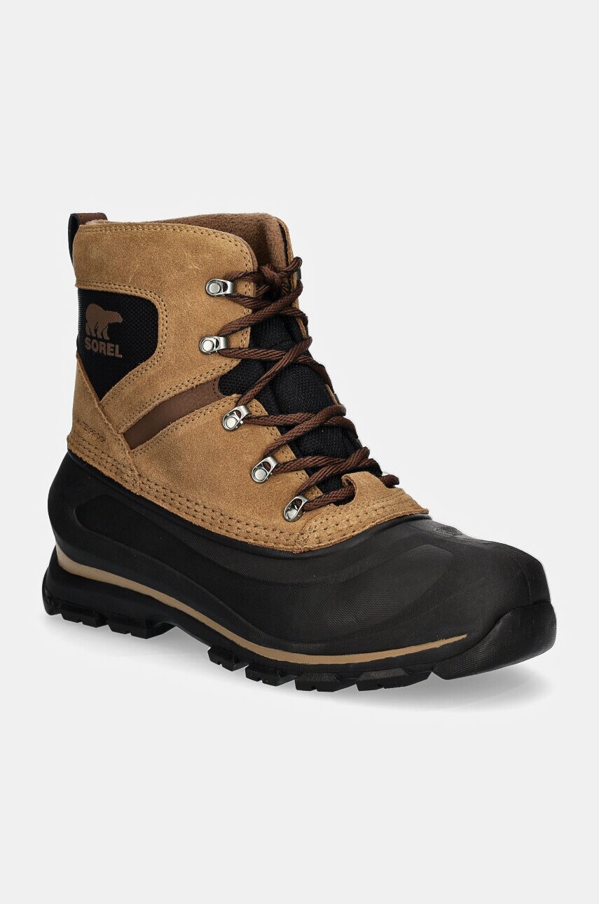 Topánky Sorel BUXTON LACE WP 24 pánske, hnedá farba, 2084901257