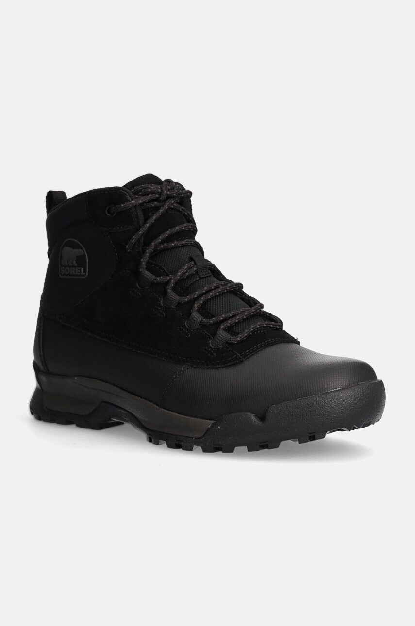 Topánky Sorel BUXTON LITE LACE PLUS WP pánske, čierna farba, 2084871010