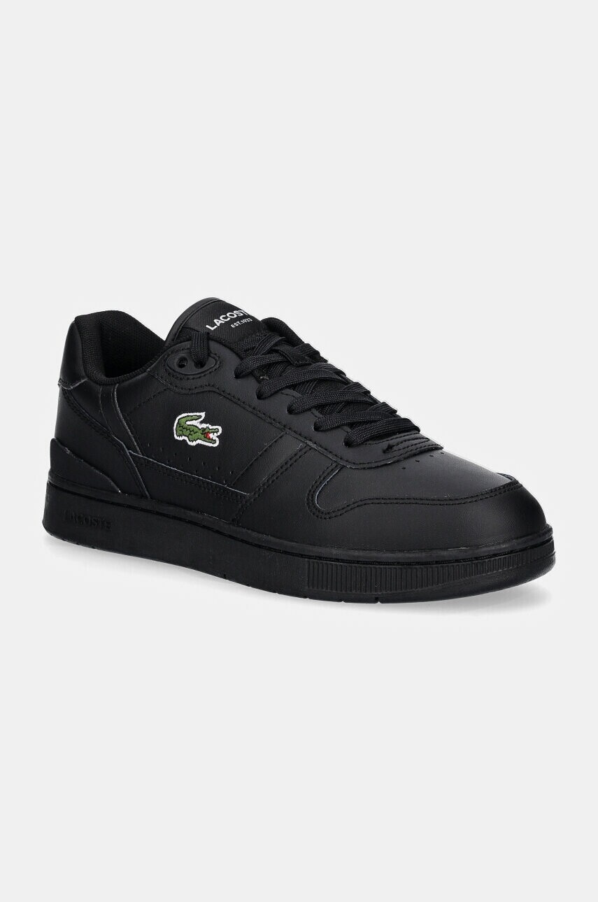 Kožené tenisky Lacoste T-Clip Set čierna farba, 48SMA0031