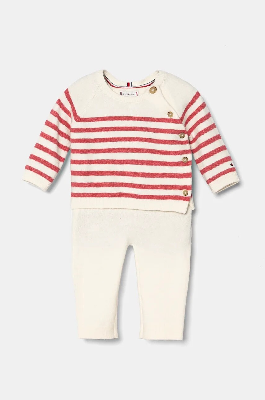 Sada pre bábätká Tommy Hilfiger béžová farba, KN0KN01924