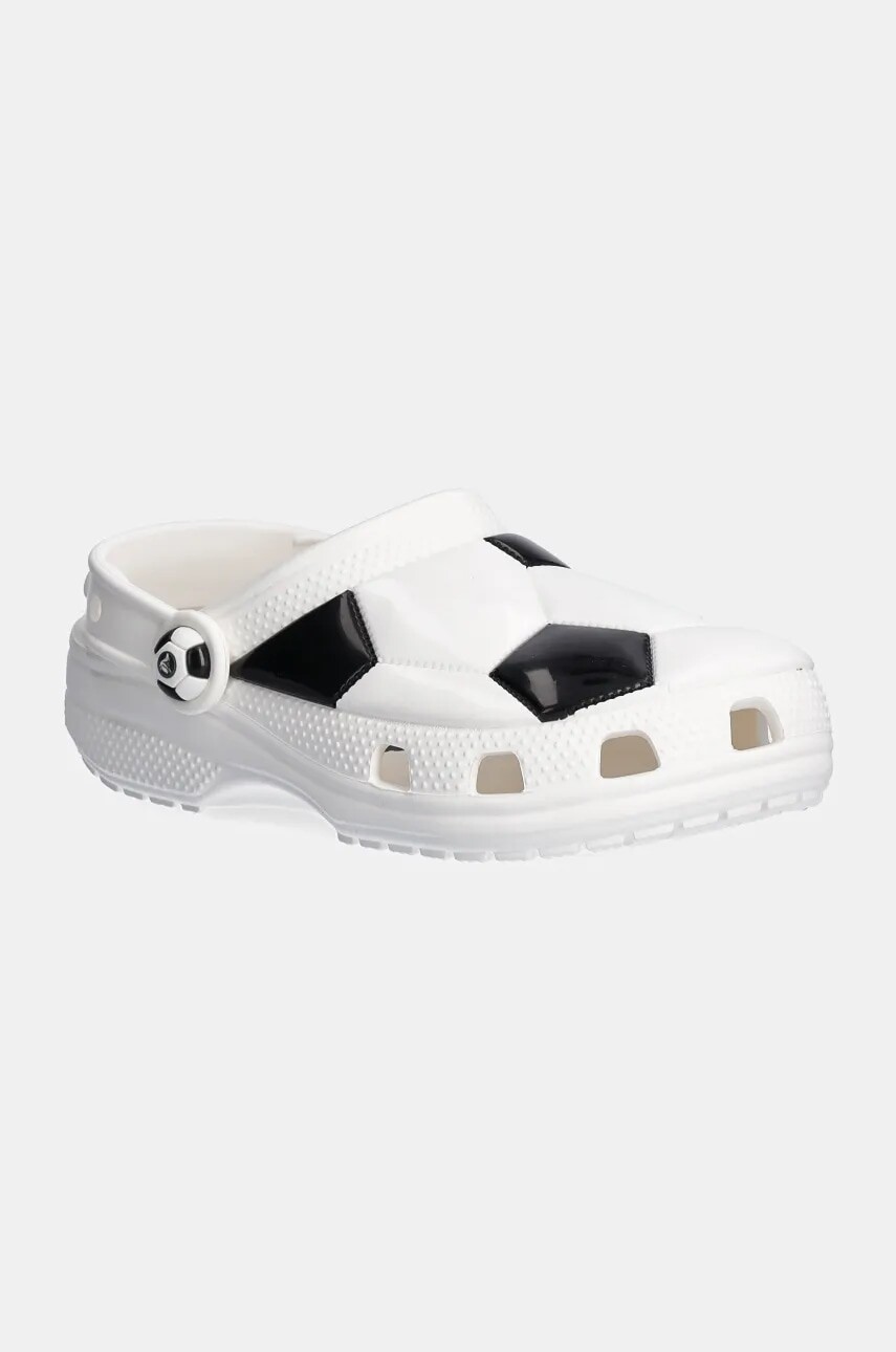 Detské šľapky Crocs CLASSIC SOCCER BALL CLOG biela farba, 210157