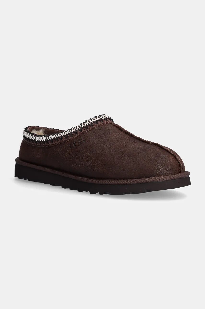 Semišové papuče UGG Tasman Distressed hnedá farba, 1158172-BCDR