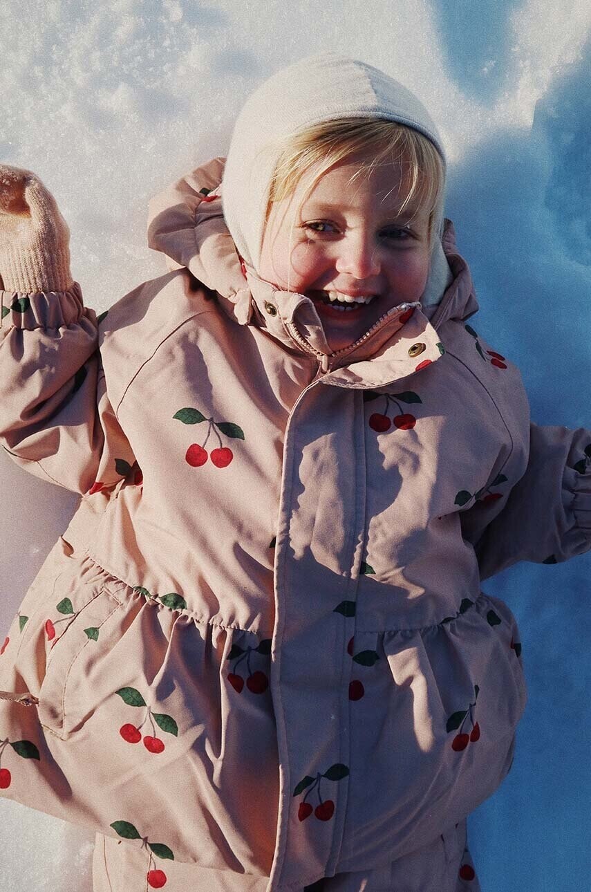 Detská bunda Konges Sløjd MISMOU FRILL JACKET oranžová farba, KS101268