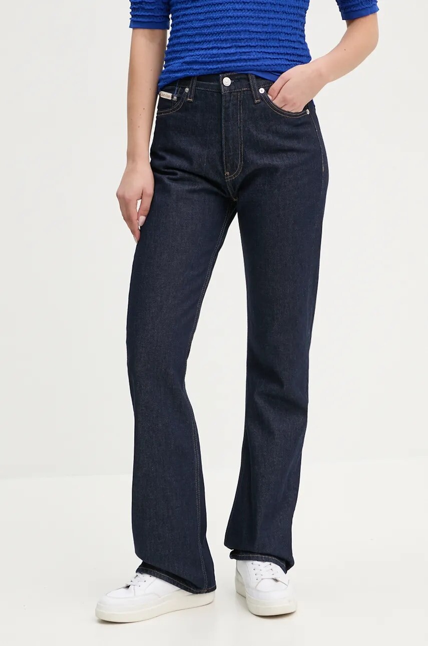 Rifle Calvin Klein Jeans dámske, vysoký pás, J20J224010