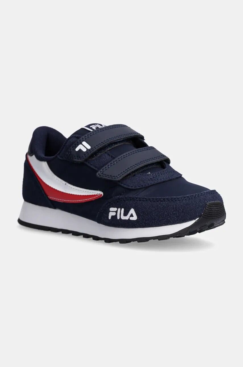 Detské tenisky Fila ORBIT REVOLUTION velcro tmavomodrá farba, FFK0225