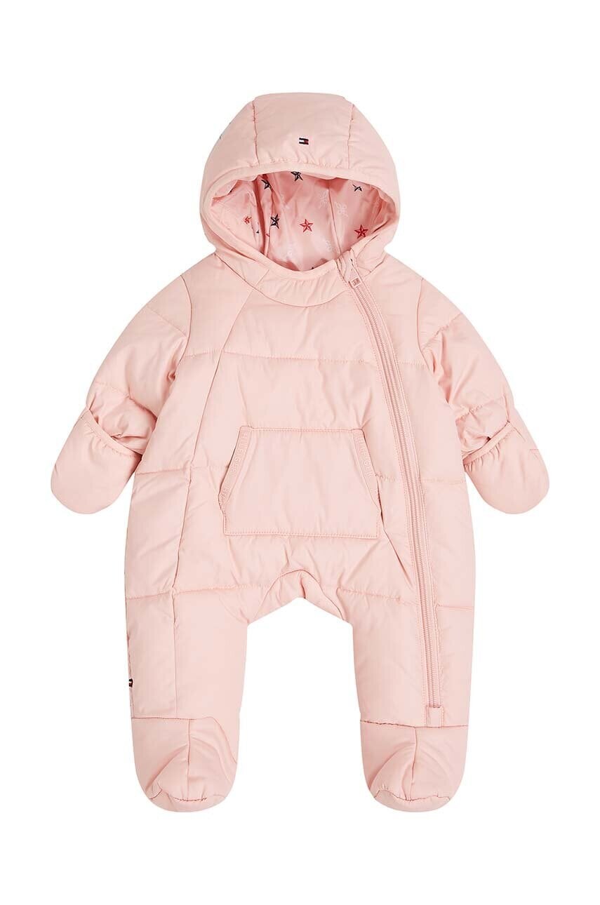 Overal pre bábätká Tommy Hilfiger ružová farba, KN0KN01908